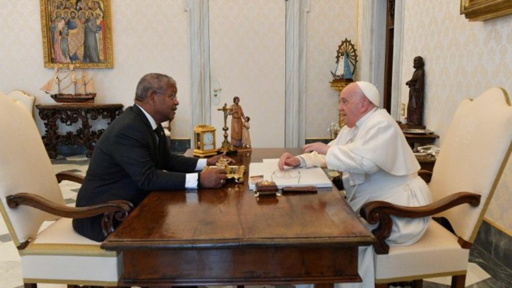 Audiencia del Papa con el Presidente de la República de las Seychelles