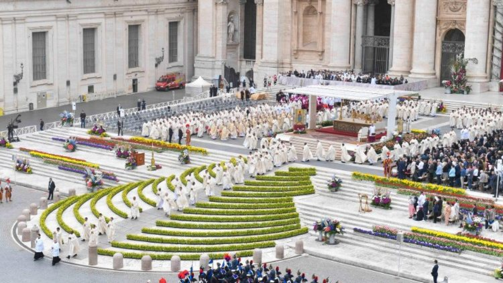 Misa de Pascua en San Pedro presidida por el Papa Francisco
