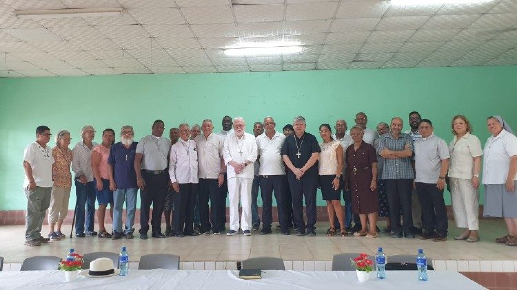 Gallagher en Panamá visitó el centro de acogida de migrantes del Darién