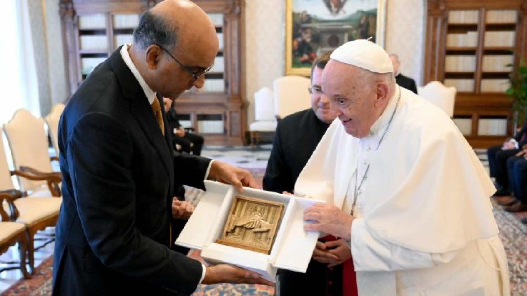 El Papa recibe en audiencia al presidente de Singapur