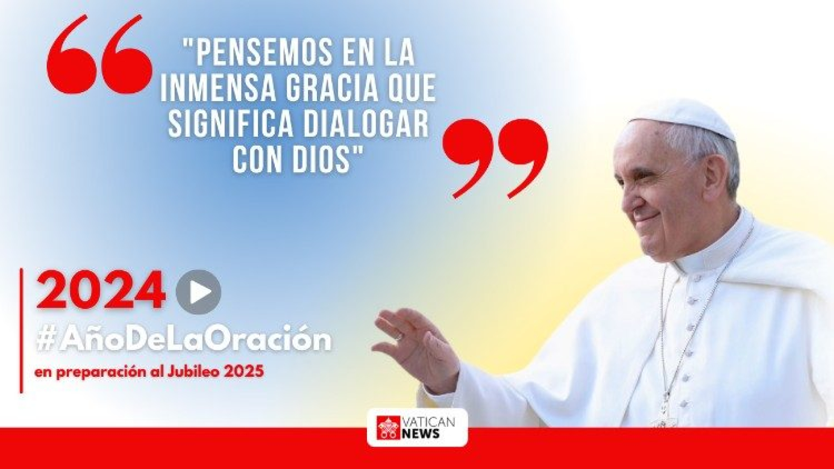 El Papa lo confirmó en 2020: “La oración nos abre de par en par al misterio de Dios”